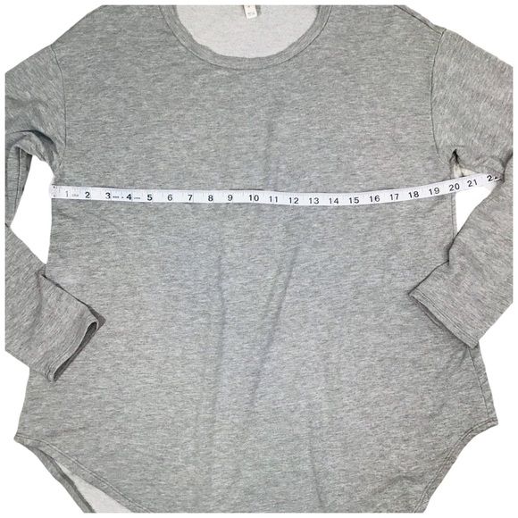 Joie 'Tammy B' Asymmetrical Oversized Sweatshirt Top In Heather Gray Small - Picture 7 of 13